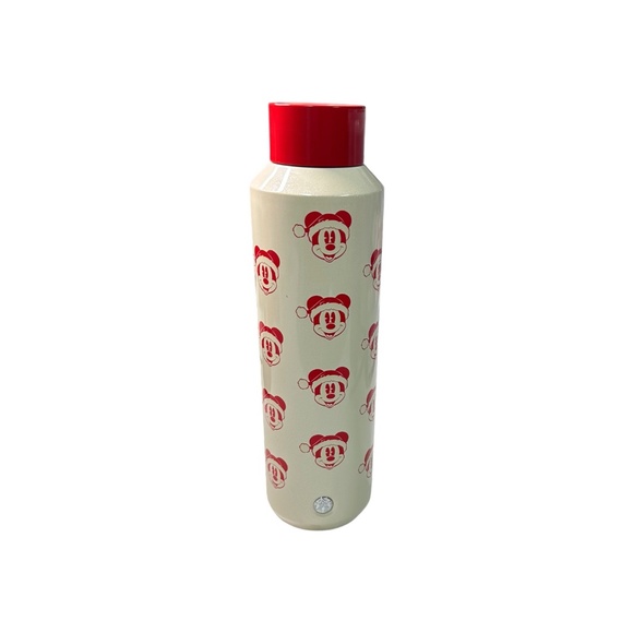 2022 Starbucks Disney Walt Disney World Santa Mickey Stainless Steel Waterbottle - Picture 1 of 2